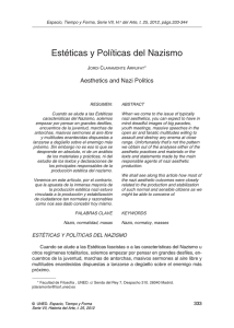 Estéticas y Políticas del Nazismo Aesthetics and Nazi Politics J C