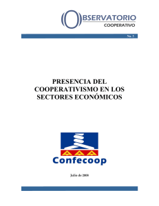   PRESENCIA DEL COOPERATIVISMO EN LOS SECTORES ECONÓMICOS