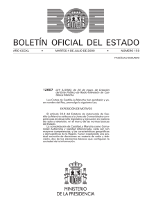 LEY 3/2000, de 26 de mayo, de Creación del Ente Público de Radio-Televisión de Castilla-La Mancha.