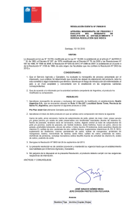 RESOLUCIÓN EXENTA Nº:7809/2015 APRUEBA  MONOGRAFÍA  DE  PROCESO  Y EXCLUYE  DEL 