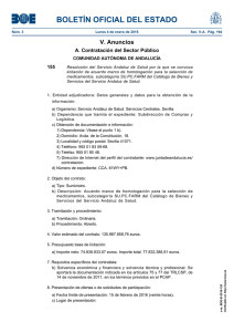 BOE. Resolución del Servicio Andaluz de Salud