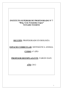 INSTITUTO SUPERIOR DE PROFESORADO Nº 7 “Brig. Gral. Estanislao López” VENADO TUERTO