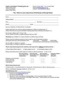 Workshop Registration Form