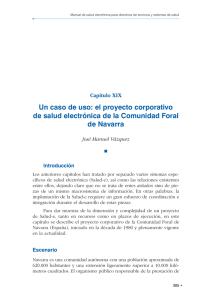 Caso de Uso: El proyecto corporativo de salud electronica de la Comunidad Foral de Navarra