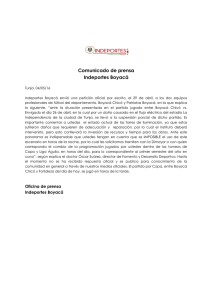 COMUNICADO PRENSA INDEPORTES 04.05.16