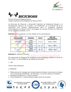 Reglamento de Bicicross 2015