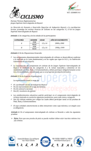 REGLAMENTO CICLISMO 2014