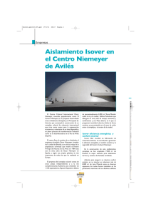 Aislamiento Isover en el Centro Niemeyer de Avilés Empresas