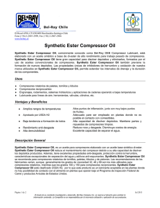 Synthetic Ester Compressor Oil