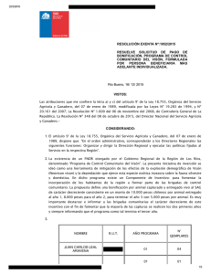 RESOLUCIÓN EXENTA Nº:1052/2015 RESUELVE  SOLICITUD  DE  PAGO  DE BONIFICACIÓN, PROGRAMA DE CONTROL COMUNITARIO  DEL  VISÓN,  FORMULADA