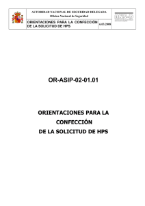 Guía para la Solicitud de Habilitación Personal de Seguridad (HPS)