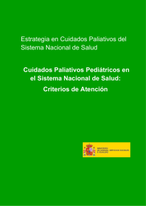 Estrategia en Cuidados Paliativos del Sistema Nacional de Salud