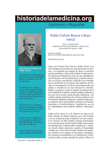 historiadelamedicina.org  Epónimos y Biografías Pablo Colvée Roura (1849-