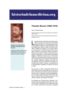 historiadelamedicina.org Theodor Boveri (1862-1915) José L.Fresquet Febrer