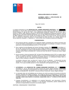 RESOLUCIÓN EXENTA Nº:1833/2015 AUTORIZA  CORTA  Y  EXPLOTACIÓN  DE CORTEZA DE QUILLAY. Talca, 05/ 10/ 2015
