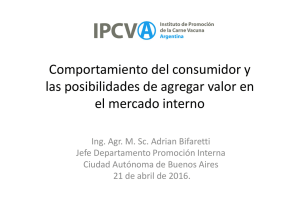 Comportamiento del consumidor y las posibilidades de agregar valor en