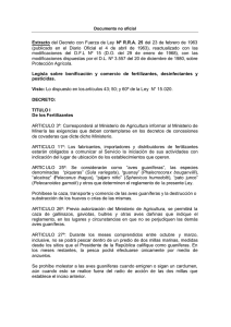 Decreto N&deg; R.R.A. 25. Relativo a covaderas