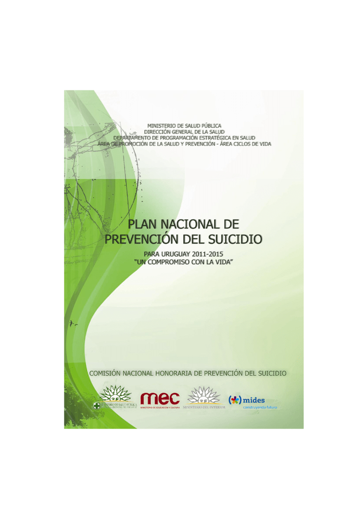 Plan Nacional De Prevención Del Suicidio