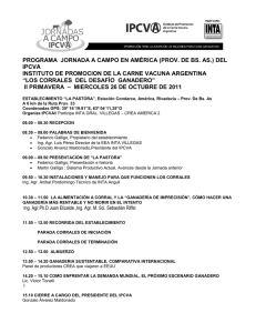 PROGRAMA  JORNADA A CAMPO EN AMÉRICA (PROV. DE BS.... IPCVA INSTITUTO DE PROMOCION DE LA CARNE VACUNA ARGENTINA