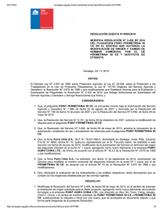 Modifica resolución N° 3,456 de 2014 del plaguicida Point Permetrina 50 CE en el sentido que autoriza la modificación de origen y cambio de nombre comercial por el de Permetrina 50 CE y sustituye su etiqueta