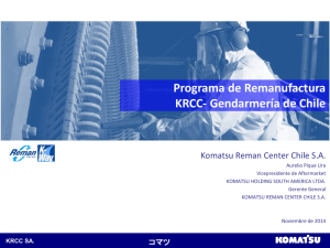 Programa de Remanufactura KRCC Gendarmería de Chile