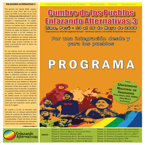 Perù, Cumbre de los Pueblos, Enlazando Alternativas 3, Programa (mayo 2008).pdf [1,01 MB]