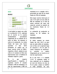 12 de Julio de 2011-Informe USDA