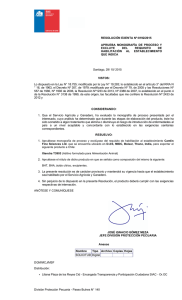 RESOLUCIÓN EXENTA Nº:8192/2015 APRUEBA  MONOGRAFÍA  DE  PROCESO  Y EXCLUYE  DEL 