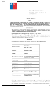 RESOLUCIÓN EXENTA Nº:1330/2015 ESTABLECE  MEDIDA  SANITARIA  EN LUGAR QUE INDICA Rancagua, 19/ 08/ 2015