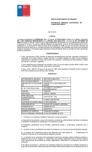 RESOLUCIÓN EXENTA Nº:2404/2015 ESTABLECE  MEDIDAS  SANITARIAS  EN LUGAR QUE INDICA ., 29/ 10/ 2015