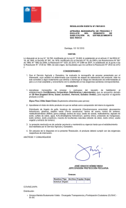 RESOLUCIÓN EXENTA Nº:7807/2015 APRUEBA  MONOGRAFÍA  DE  PROCESO  Y EXCLUYE  DEL 