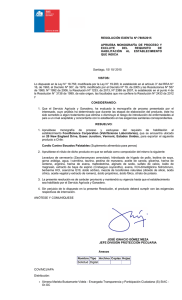 RESOLUCIÓN EXENTA Nº:7805/2015 APRUEBA  MONOGRAFÍA  DE  PROCESO  Y EXCLUYE  DEL 