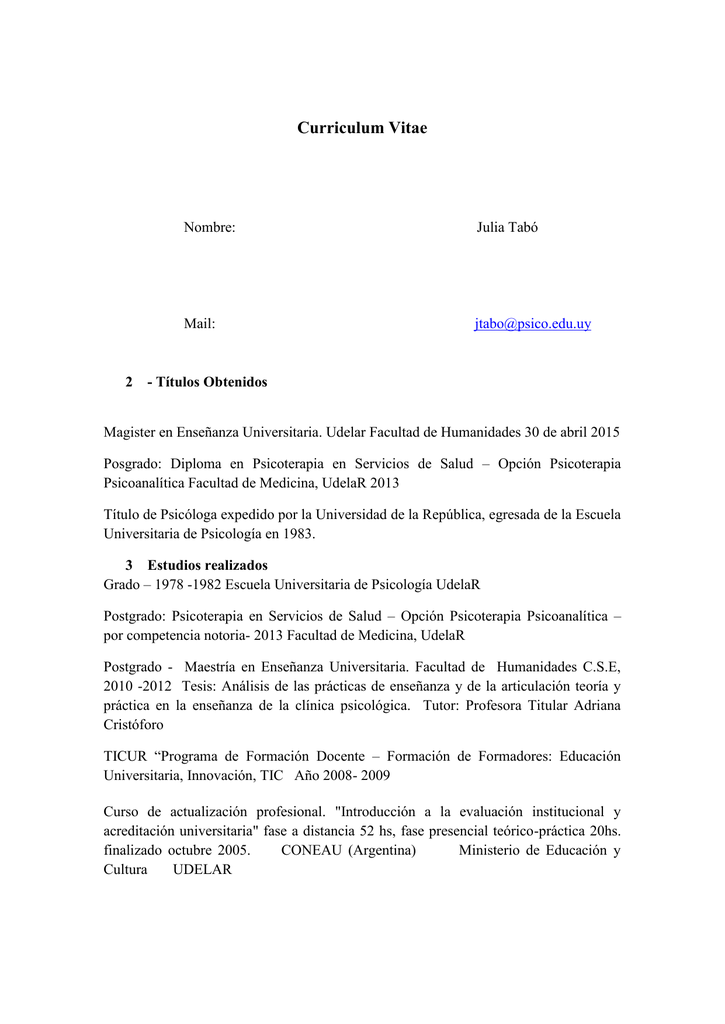 Curriculum vitae udelar image