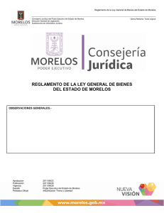 Reglamento de la Ley General de Bienes del Estado de Morelos