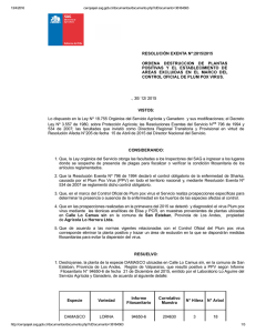 Ordena destrucción de plantas positivas y el establecimiento de áreas excluidas en el marco del control oficial de Plum Pox Virus