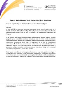 Red de Radiodifusores de la Universidad de la República.