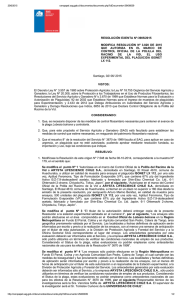 Modifica resolución nº 3.820 de 2015 que autoriza en el marco de control oficial de la polilla del racimo de la vid, el uso experimental del plaguicida Isonet LX112.