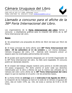 Bases del concurso de afiches para la 38 Feria Internacional del Libro