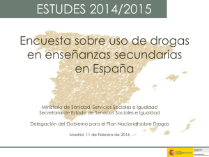 Encuesta sobre Uso de Drogas en Estudiantes de Ense anzas Secundarias 2014-2015 (Estudes)