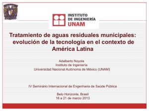 Tratamiento de aguas residuales municipales: América Latina