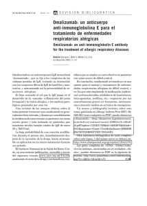 Pag. 82 - Omalizumab: un anticuerpo anti-inmunoglobulina E para el tratamiento de enfermedades respiratorias al rgicas