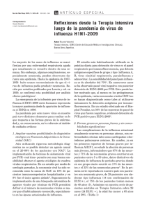 Pag. 140 - Reflexiones desde la Terapia Intensiva luego de la pandemia de virus de influenza H1N1-2009