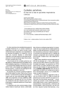 48 Cuidados paliativos. El final de la vida en pacientes respiratorios cr nicos