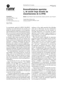 Broncodilatadores agonistas de acción larga durante las exacerbaciones de la EPOC b