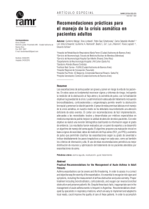 Recomendaciones prácticas para el manejo de la crisis asmática en pacientes adultos