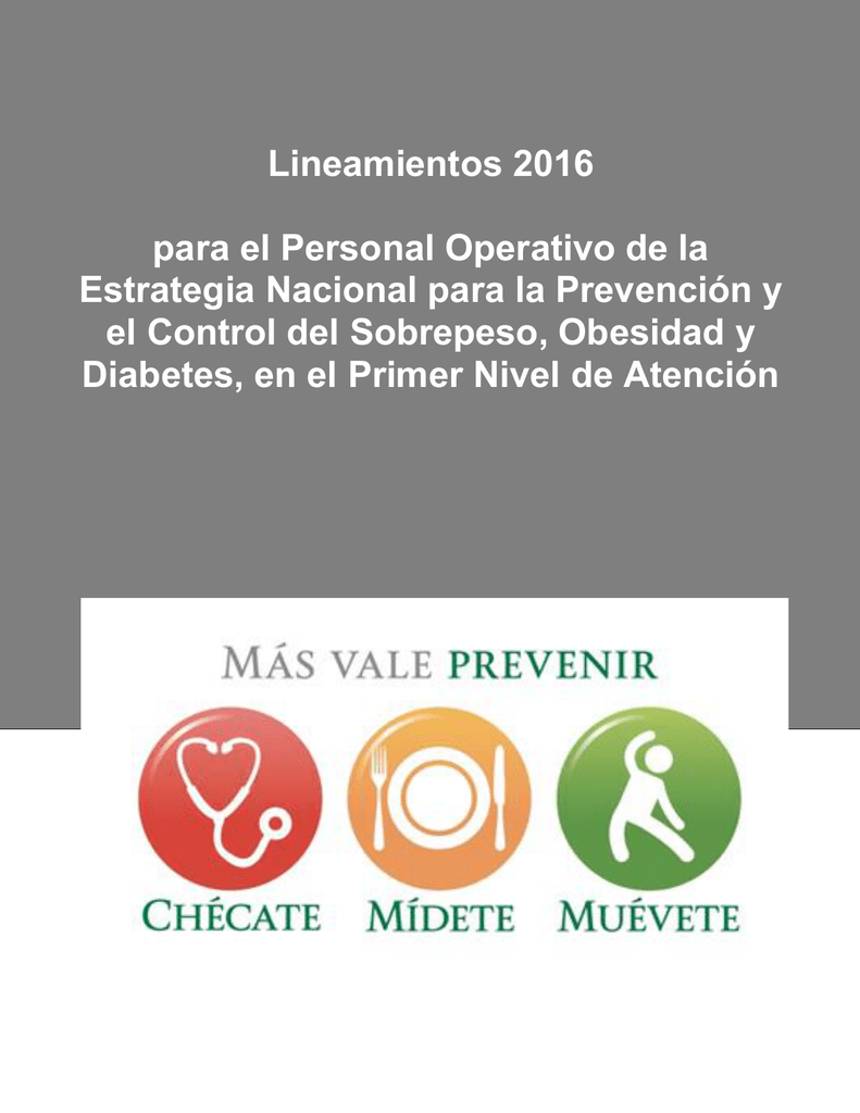 estrategia nacional sobrepeso obesidad y diabetes