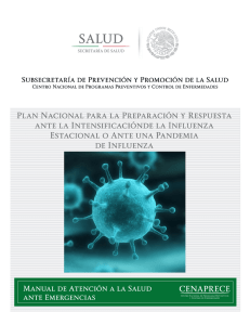 Plan Nacional para la Preparación y Respuesta ante la intensificación de la Influenza Estacional o ante una Pandemia de Influenza