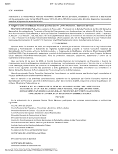 Norma Oficial Mexicana NOM-030-SSA2-2009 Para la prevención, detección, diagnóstico, tratamiento y control de la hipertensión arterial sistémica