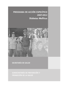 Programa de Acción Específico 2007-2012 Diabetes Mellitus