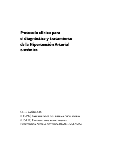 Protocolo clínico para el diagnóstico y tratamiento de laHipertensión Arterial Sistémica